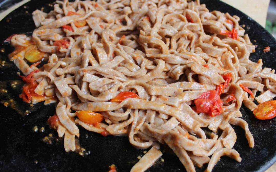 Tagliatelle integrali fatte in casa