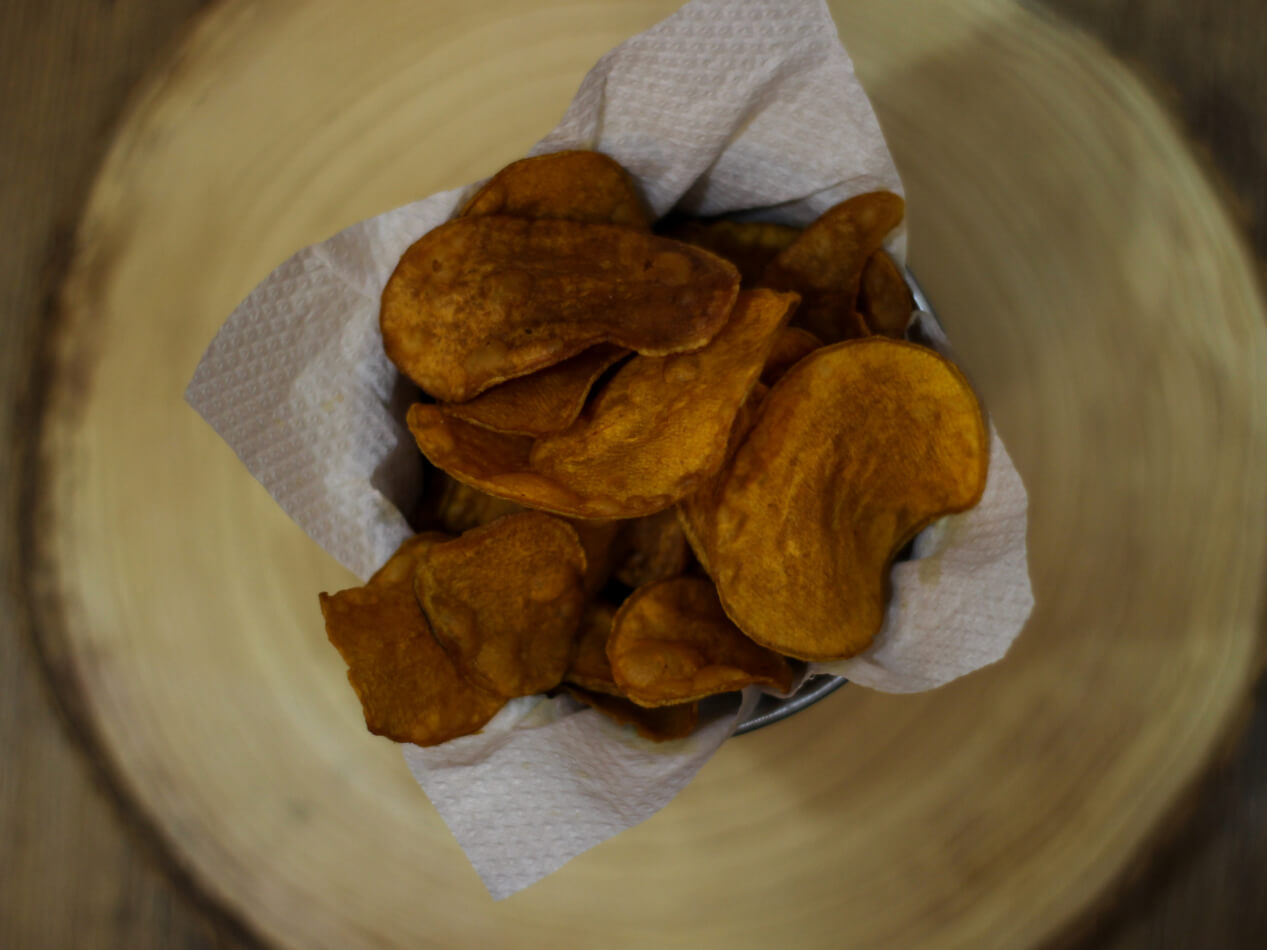 Chips di patate dolci americane
