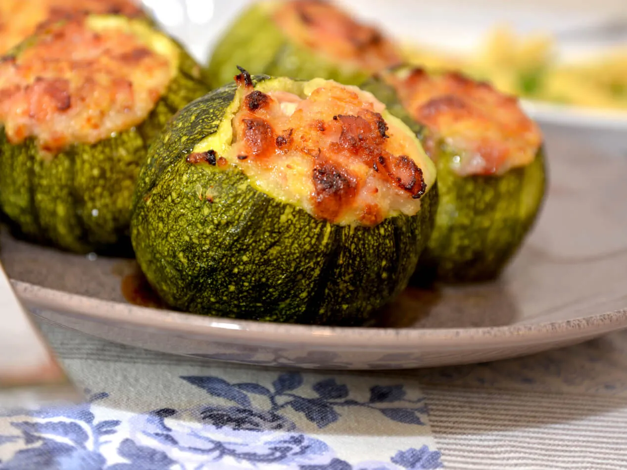 Zucchine ripiene a basso indice glicemico Zucchine ripiene a basso indice glicemico