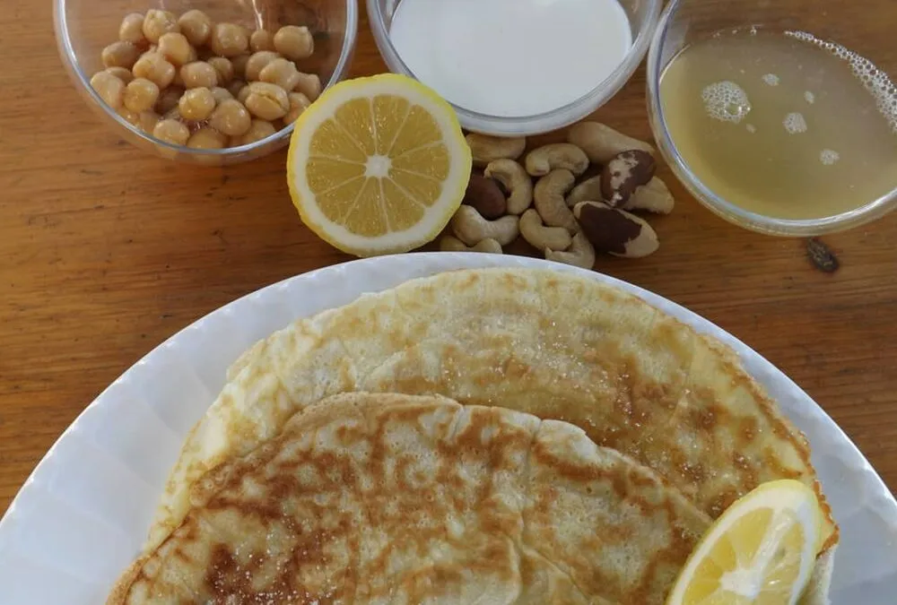 Pancake con farina di ceci