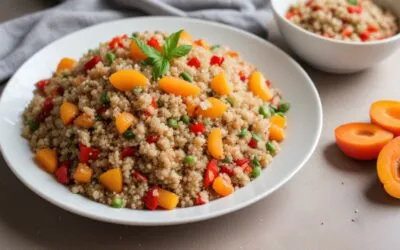 Insalata di Quinoa con albicocche